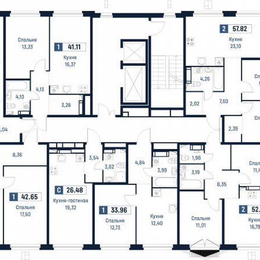 1-к. квартира, 34 м², 17/18 эт.