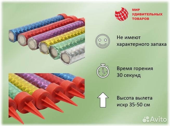 Свечи-фонтаны для торта