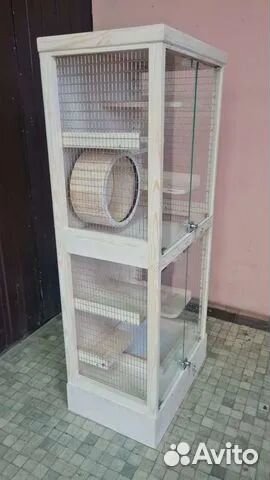 Двойная клетка для шиншиллы, дегу