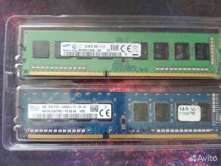 Оперативная память ddr3 2x 4 gb 1600