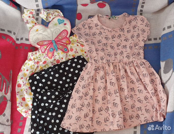 Вещи пакетом для девочки 80-92