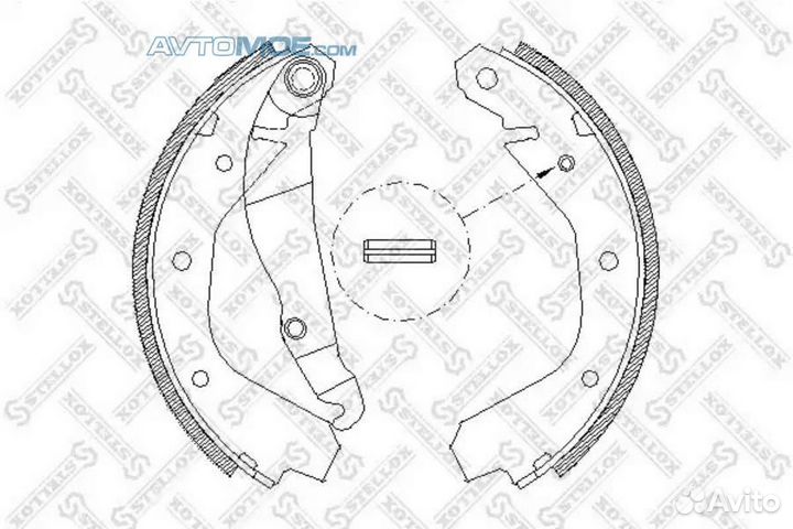Колодки барабанные 102100SX stellox