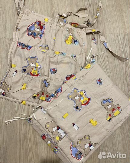 Бортики на детскую кроватку, органайзер текстиль