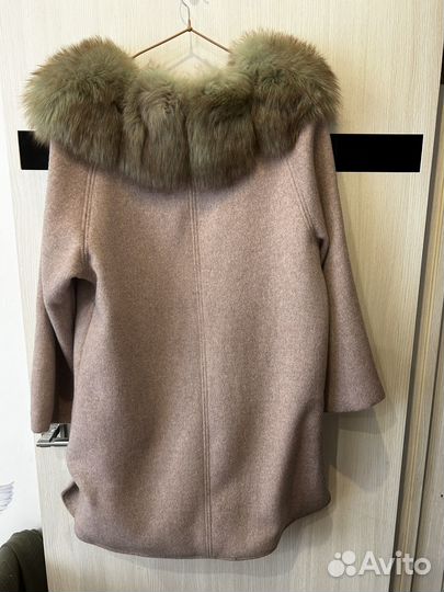 Пальто с мехом 46/48