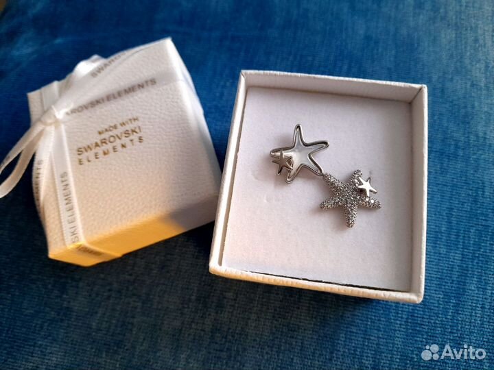 Swarovski серьги гвоздики