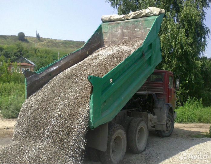 Щебень гравийный 5-20