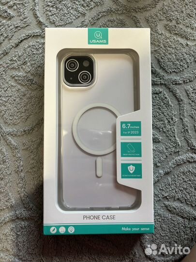 Чехол и защитное стело на iPhone 15 plus