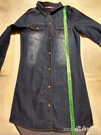 Платье на девочку джинсовое на 134