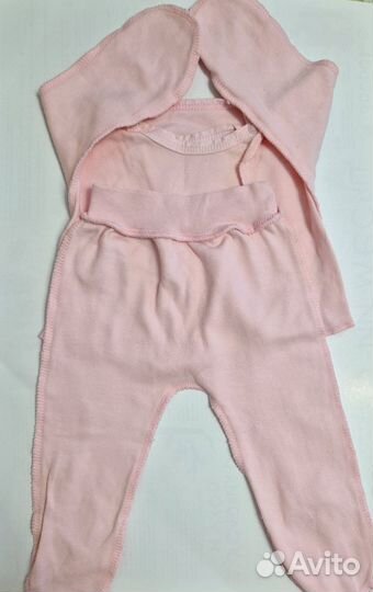 Комплект ползунки и распашонка для новорожденных