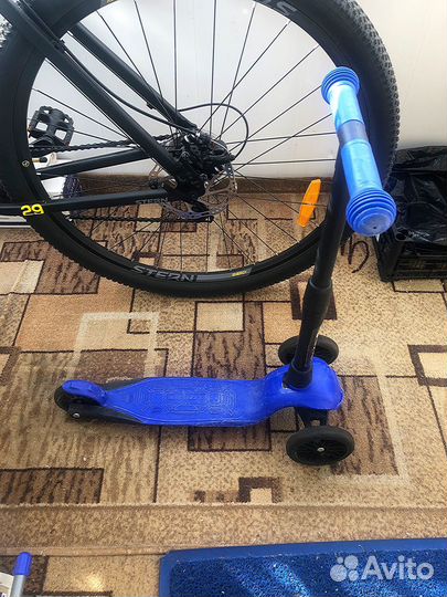 Самокат детский трехколесный бу