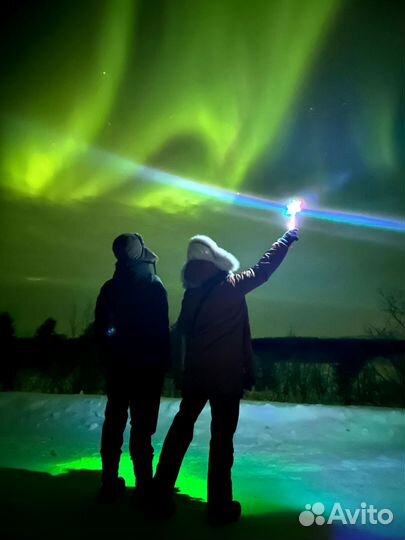 Экскурсия за северным сиянием с местным охотником