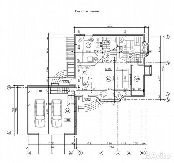 Домокомплект 314,4 кв.м из теплоэффективных блоков