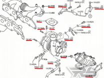 выпускной коллектор mazda cx-7 2.3 turbo