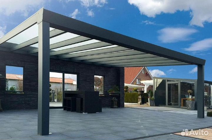 Навесы от производителя. Монтаж