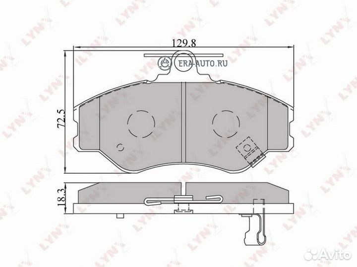 Lynxauto BD3604 Колодки тормозные hyundai H100/por