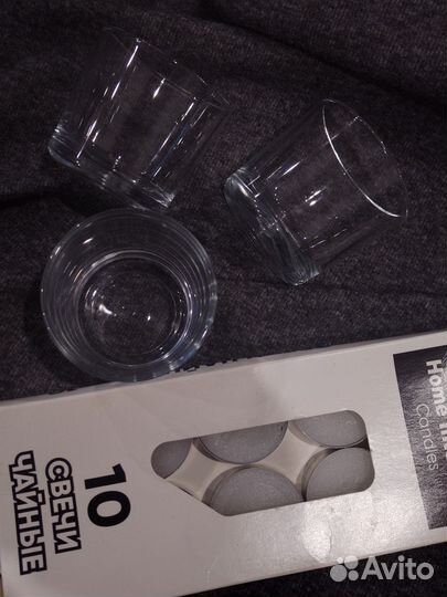 Ваза Икея подсвечник свечи комплект