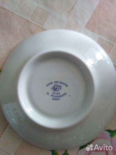 Сервиз кофейный костяной лфз белый