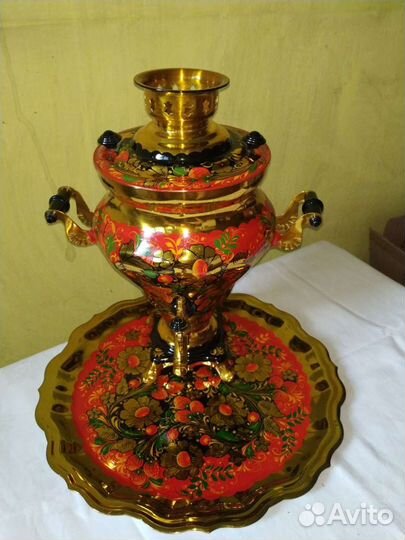 Самовар,Тула, Ручная роспись