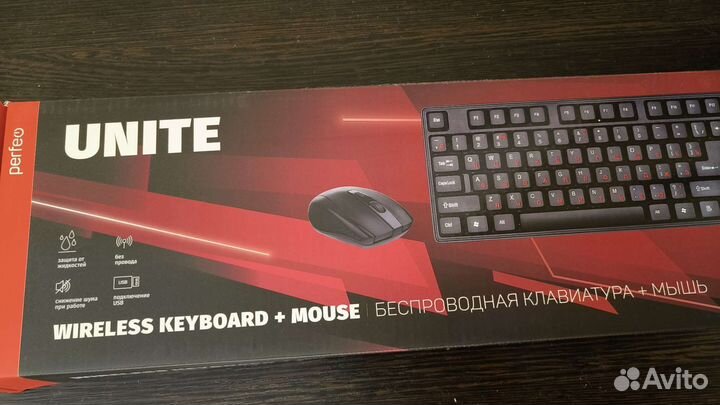Продам новые беспроводная клавиатура и мышь