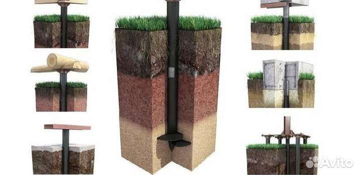 Винтовые сваи под бытовку