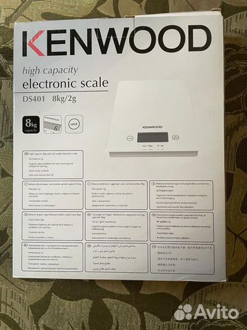 Весы кухонные kenwood