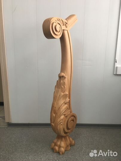 Резной столб для лестницы Самара из Бука