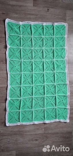 Плед детский вязаный ручная работа