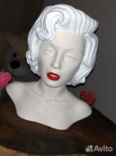 Кашпо голова бюст Мэрилин Монро