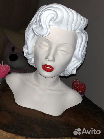 Кашпо голова бюст Мэрилин Монро