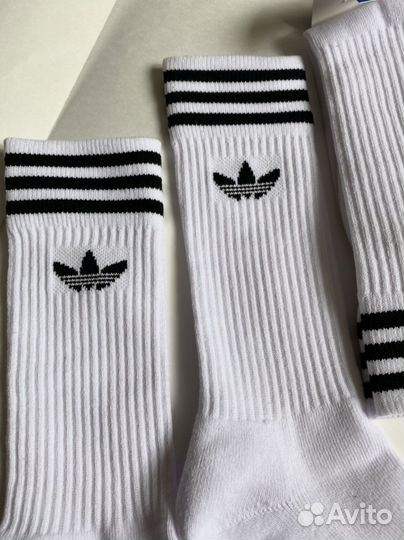 Комплект носков Adidas (белые/черные)