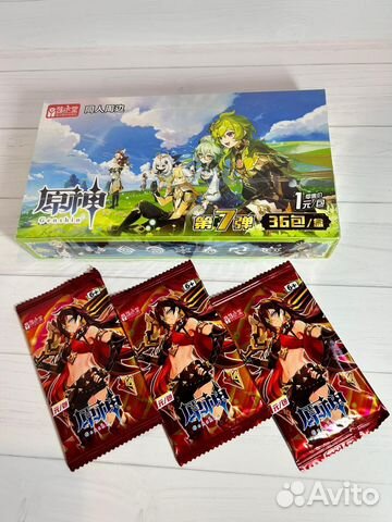 Аниме карточки геншин с колэй