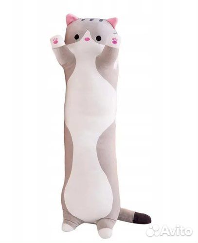 Игрушка подушка обнимашка Кот Батон 90 см