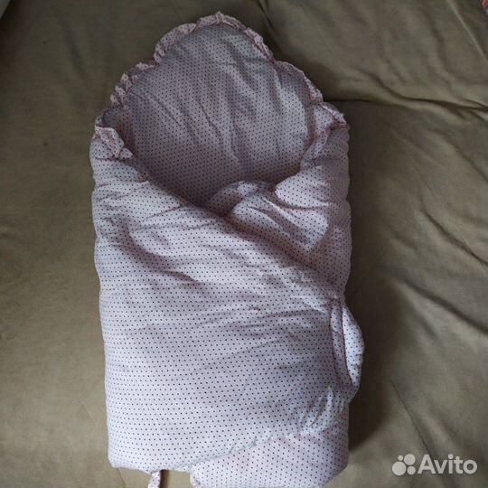 Конверт одеяло на выписку для девочки