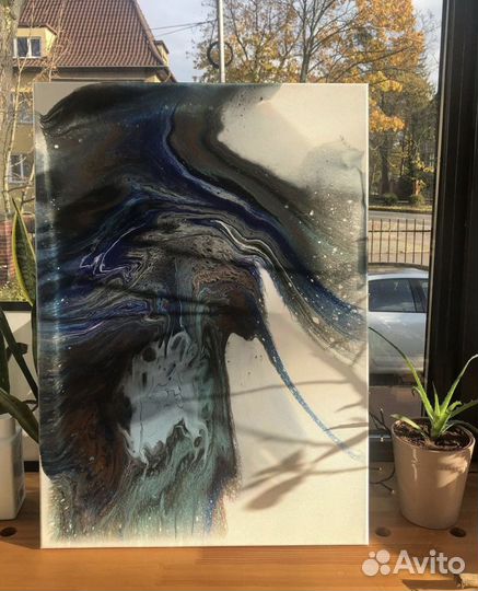 Жидкий акрил картина