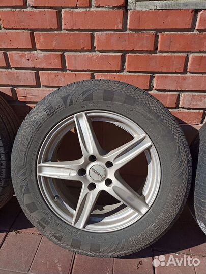 Литые диски r17 5x114 3 с резиной бу