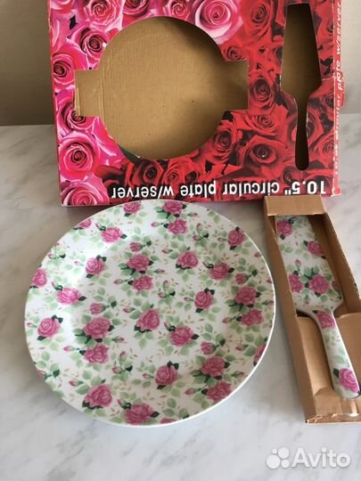 Новый набор для торта (блюдо и лопатка)