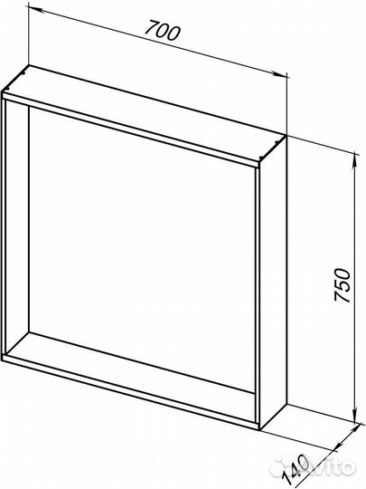 Зеркало Allen Brau 70 1.32017.02 Серебристое