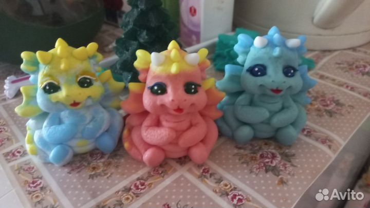 Мыло ручной работы дракон