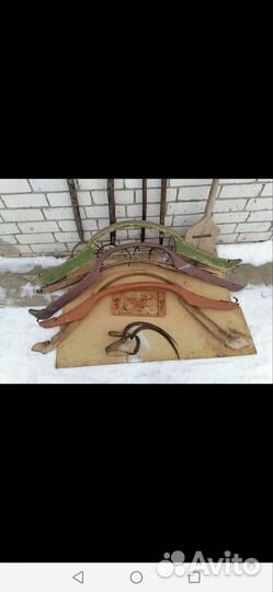 Ухват серп рубель грабли деревянные