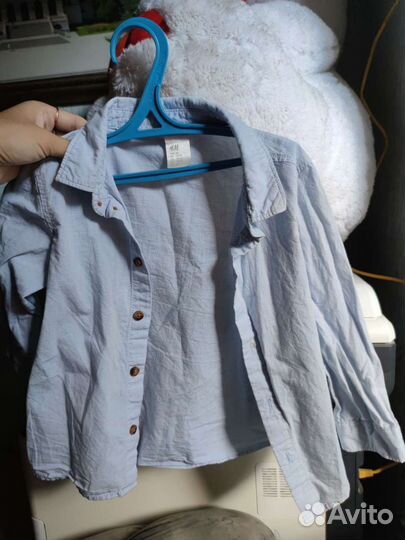 10 рубашек для мальчика 2-4 года