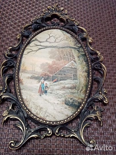 Шелкография в бронзе