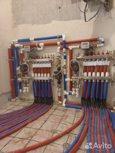 Частная бригада. монтаж теплых полов и отопления