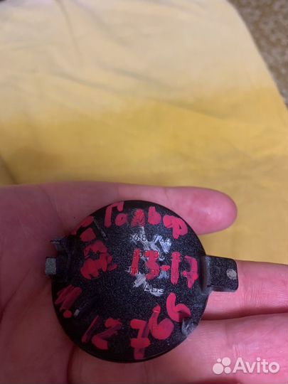 Заглушка буксировочного крюка golf 7 задняя