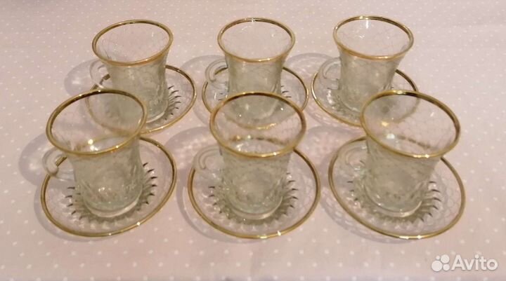 Стеклянный кофейный сервиз