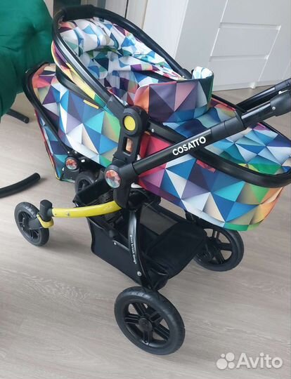 Коляска 2 в 1cosatto(есть автолюлька с адаптерами)