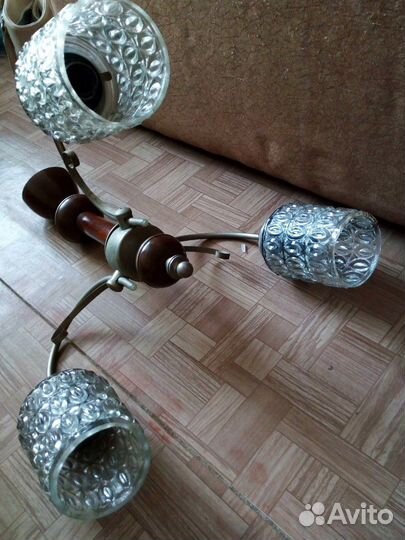 Люстра времен СССР 3 рожковая