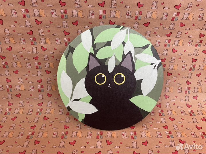 Картина d30 акрил холст на картоне