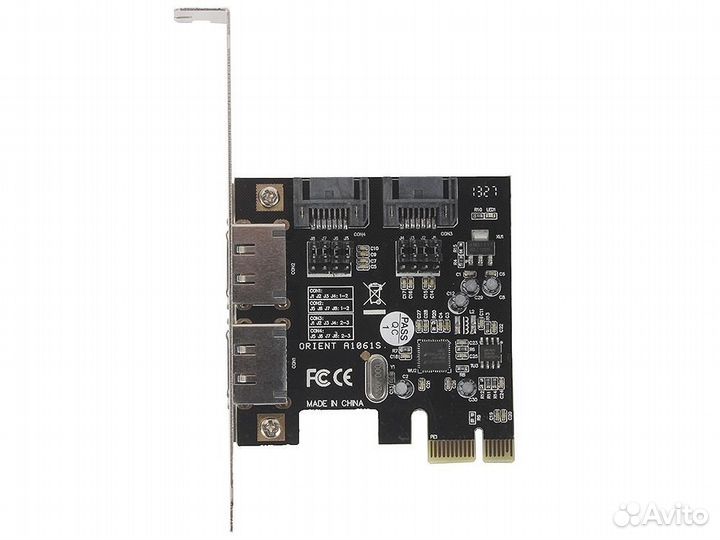 Контроллер PCI-e SATA3 Orient A1061S