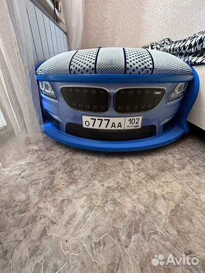 Кровать машина bmw uno (матрас,ящики)