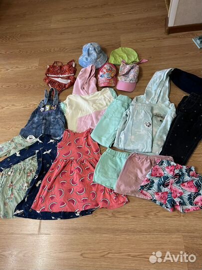 Вещи пакетом для девочки 110 116